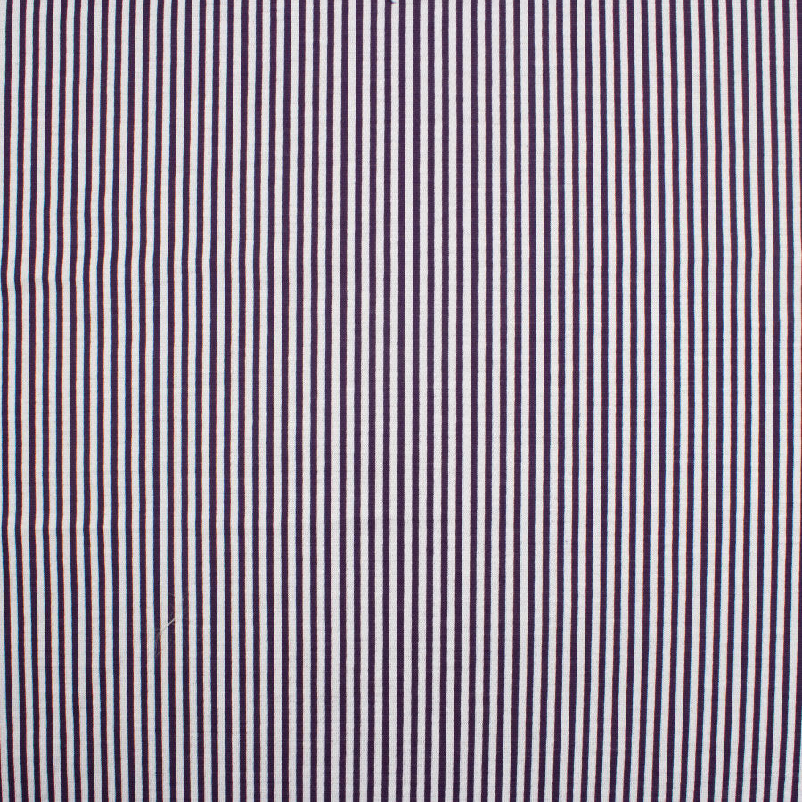 Purple & White Stripe Cotton Jersey