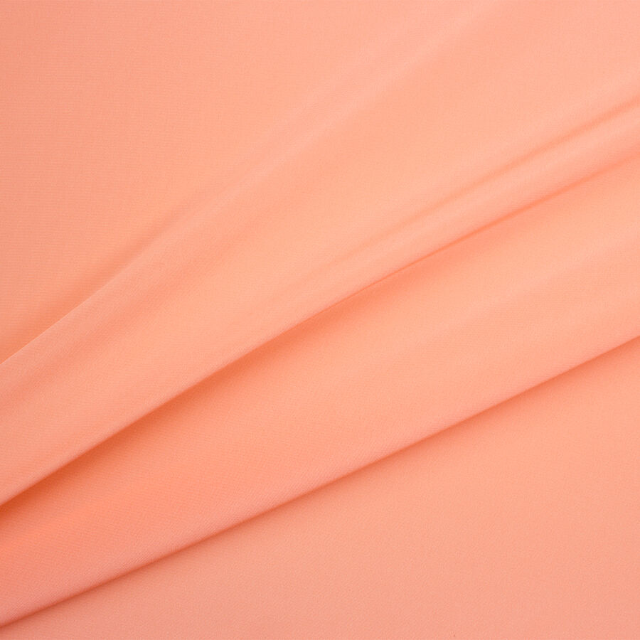 Rich Peach Silk Crêpe de Chine