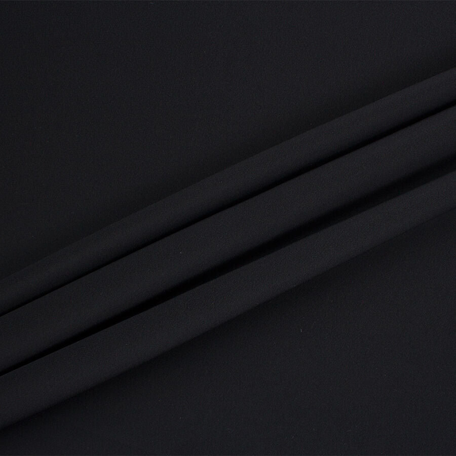 Black Silk Crêpe de Chine