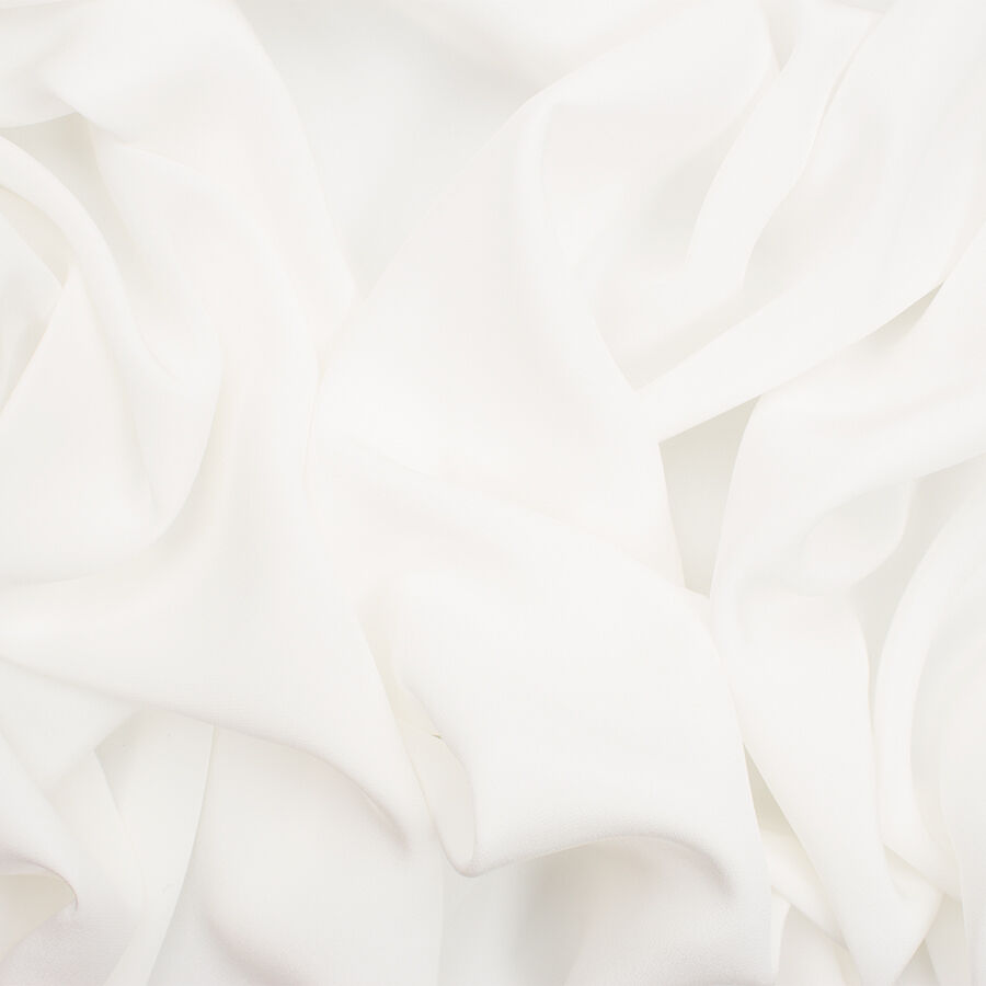 Off-White Silk Crêpe de Chine