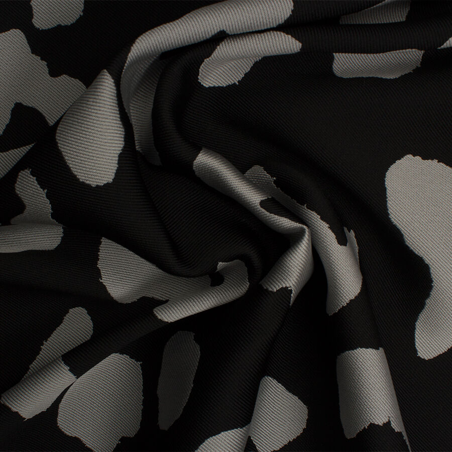 Grey & Black Animal Brocade (A 3.75m Piece)