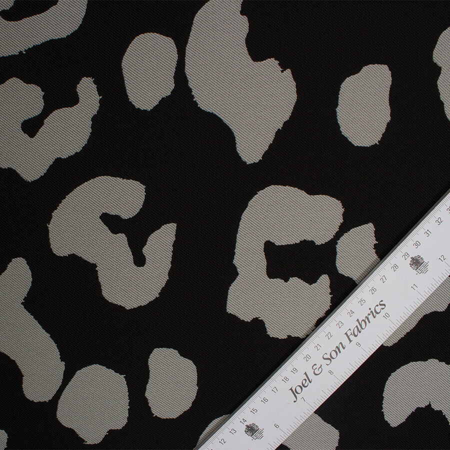 Grey & Black Animal Brocade (A 3.75m Piece)