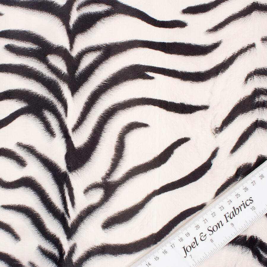 Zebra Printed Faux Fur (A 3.15m Piece)