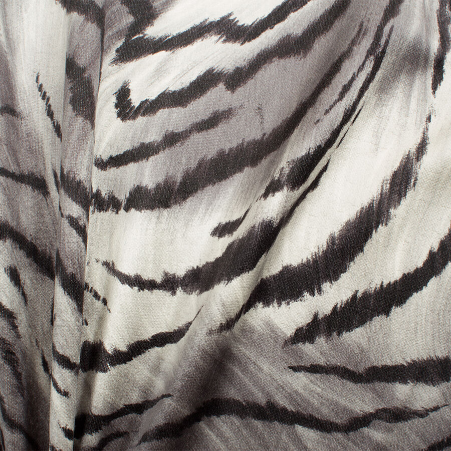 Zebra Printed Faux Fur Velvet (A 3m Piece)