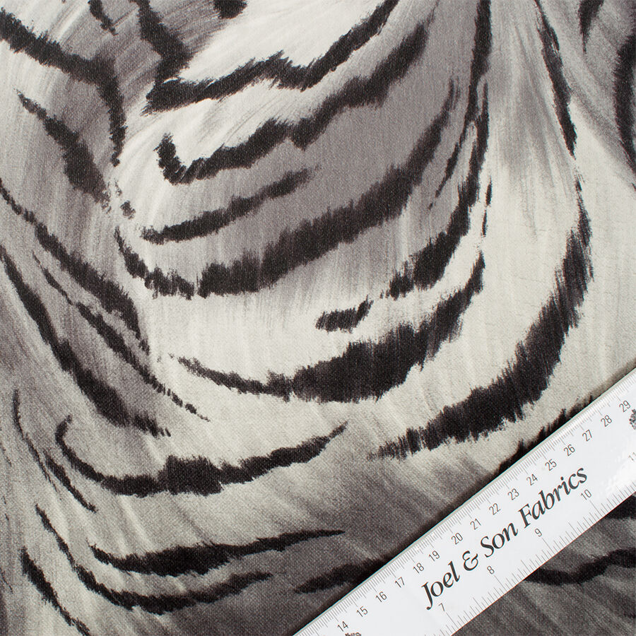 Zebra Printed Faux Fur Velvet (A 3m Piece)