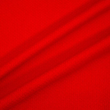 Red Herringbone Knit Wool Blend (A 1.10m Piece)