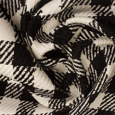 Monochrome Checkered Cotton Bouclé