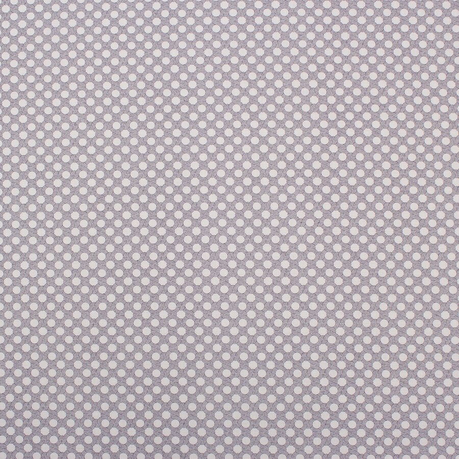 Grey & White Chain Printed Cotton Shirting