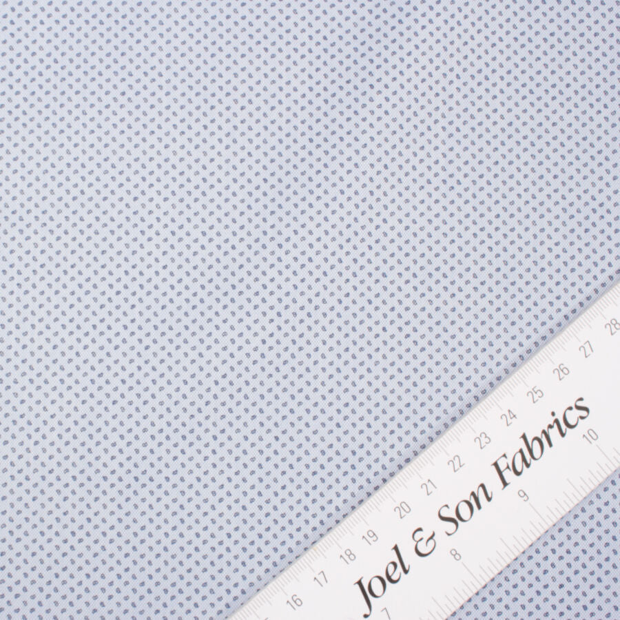 Blue Printed Cotton Shirting
