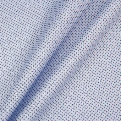 Blue Printed Cotton Shirting