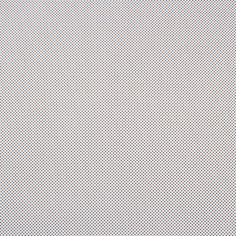 White/Black Spot Superfine Printed Cotton Shirting