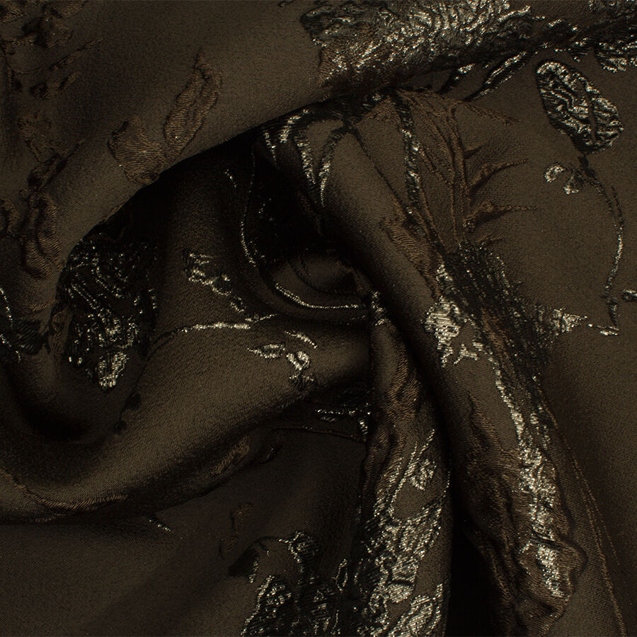 Khaki Metallic Cloqué