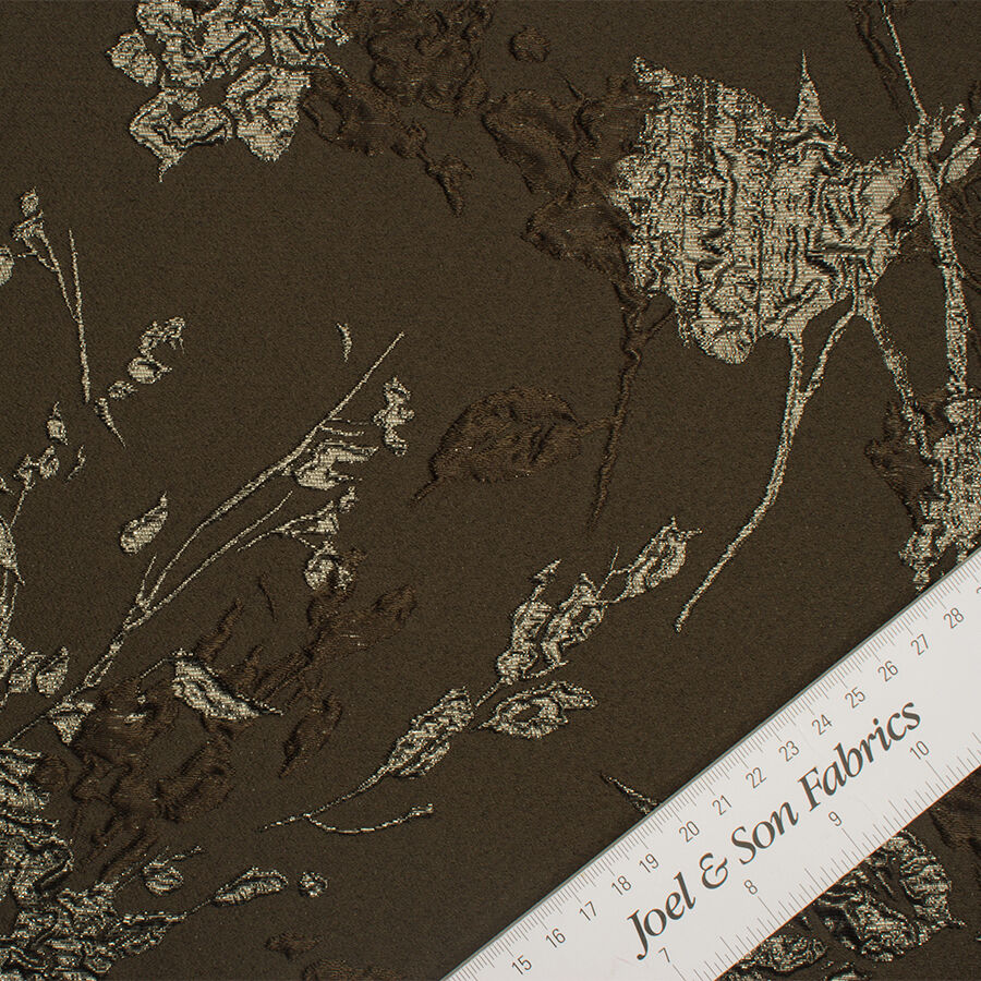 Khaki Metallic Cloqué