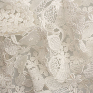 Ivory Floral Guipure Lace