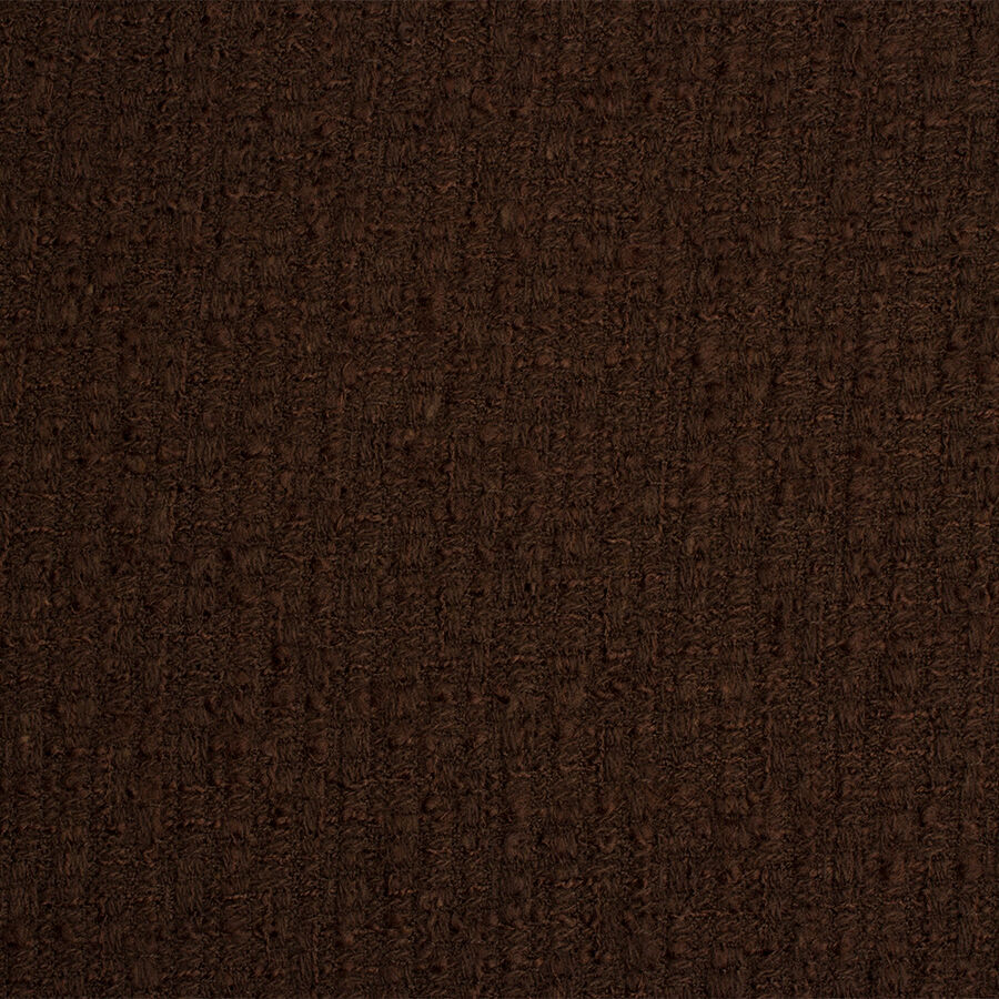 Dark Brown Pure Wool Bouclé