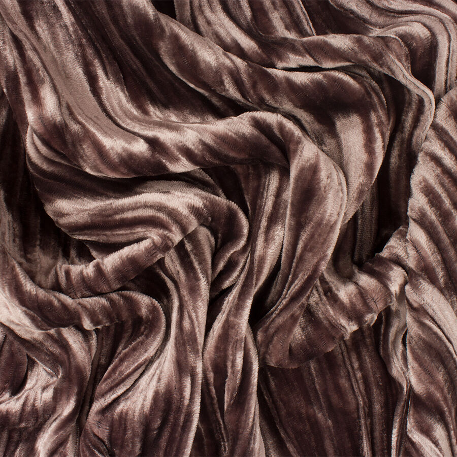 Taupe Crushed Velvet