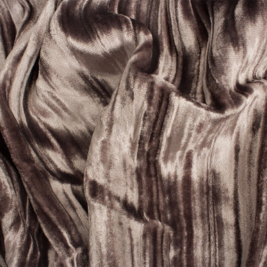 Soft Taupe Crushed Velvet