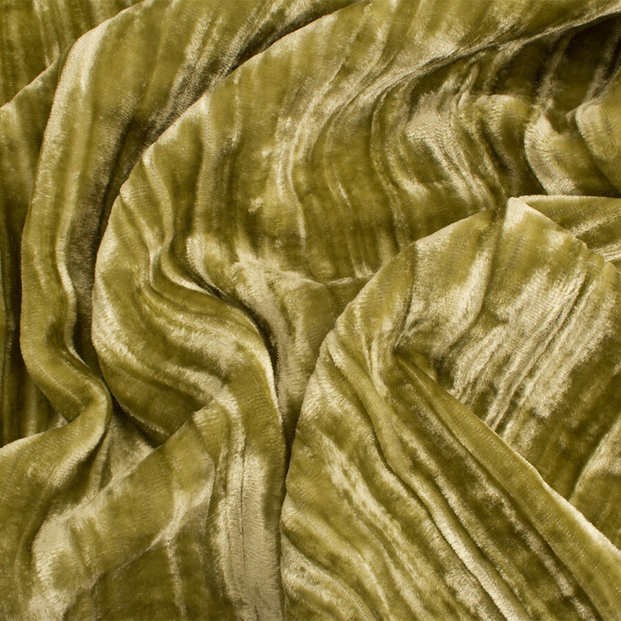 Lime Green Crushed Velvet