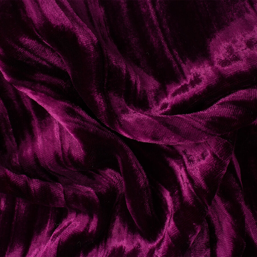 Plum Purple Crushed Velvet