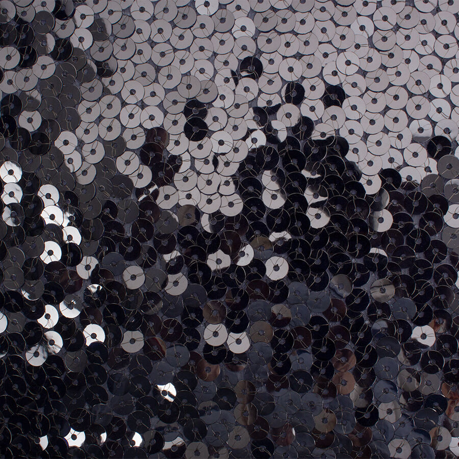 Dark Blue All-Over Sequin Fabric