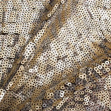 Gold & Silver Micro Sequinned Lycra