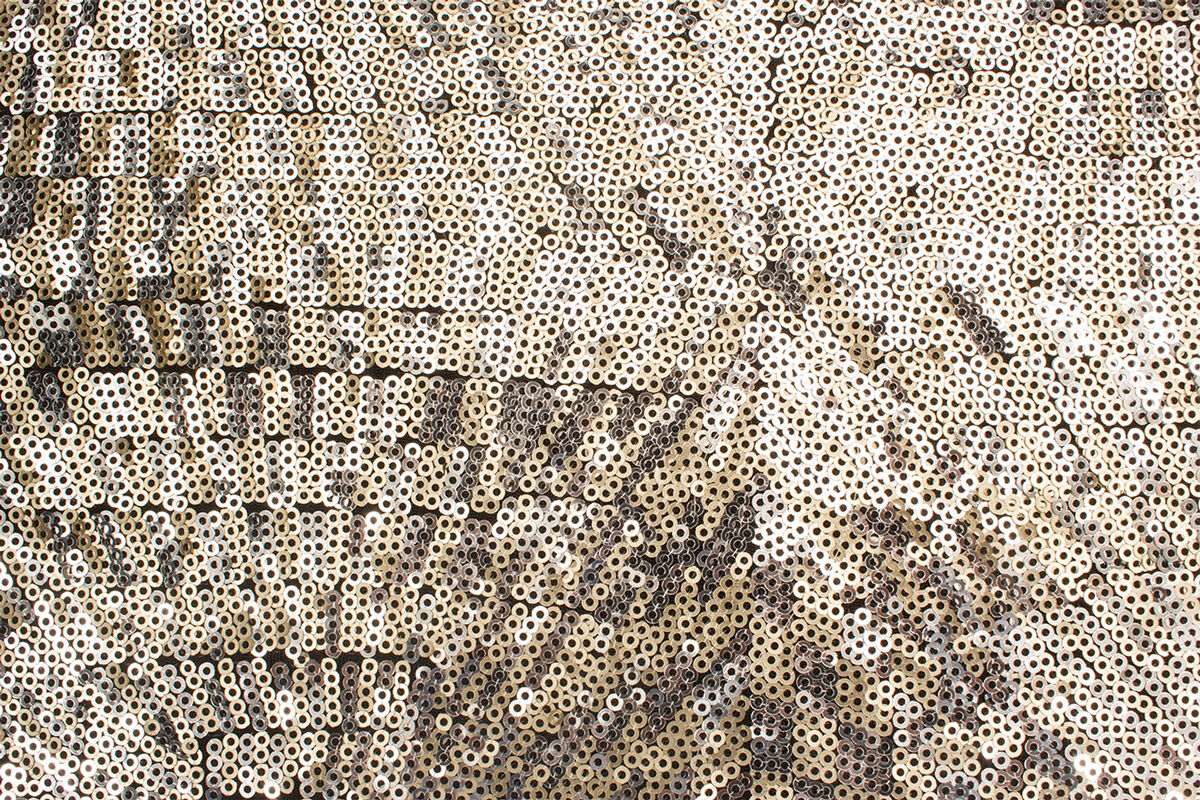 Gold & Silver Micro Sequinned Lycra