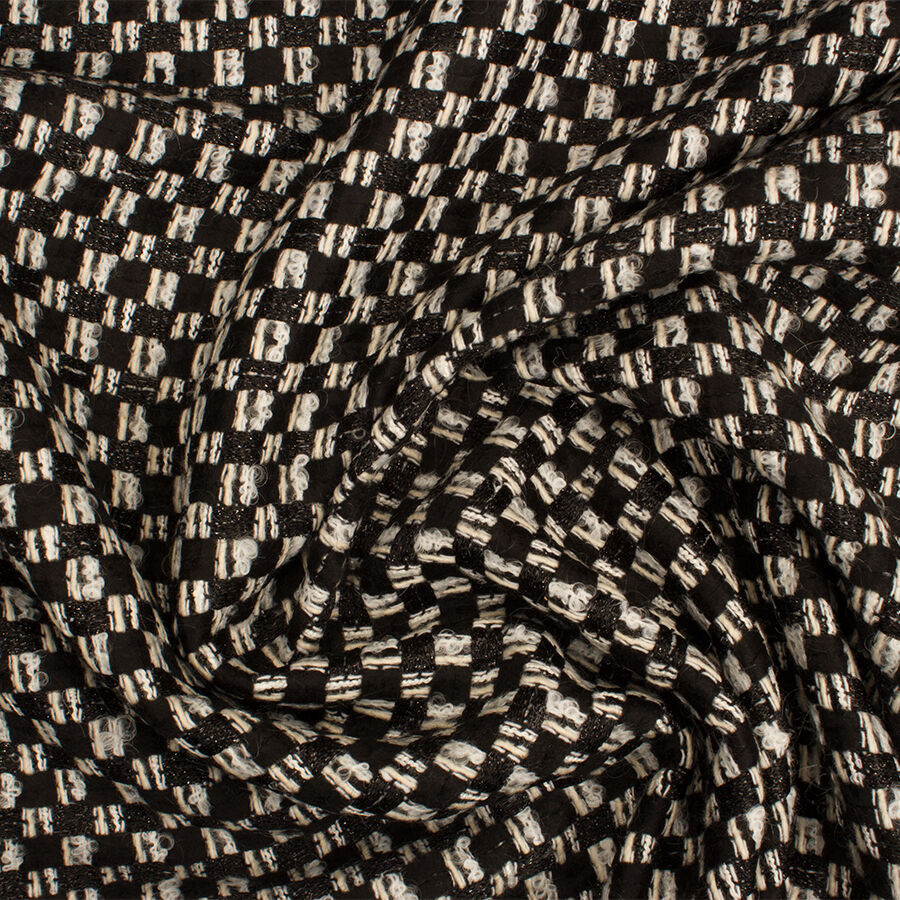 Monochrome Metallic Bouclé
