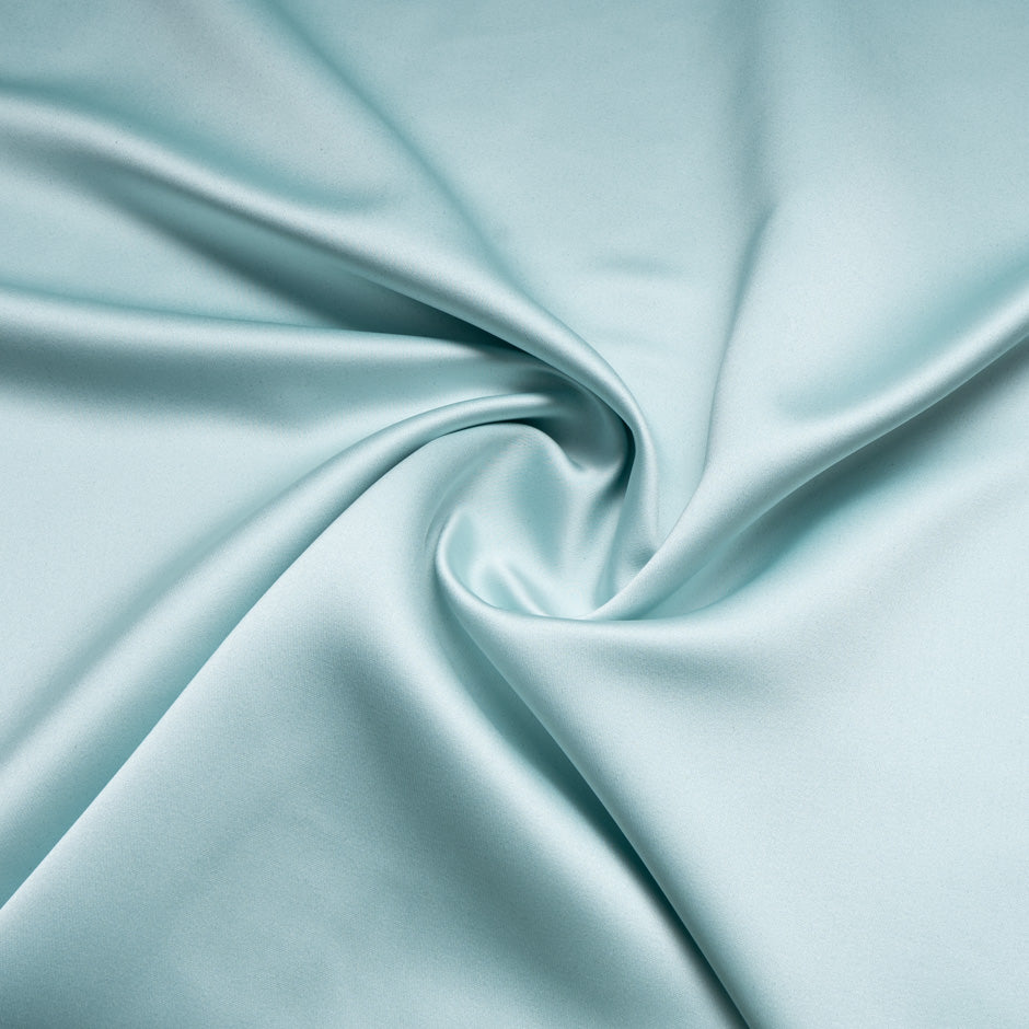 Ice Mint Double Faced Duchess Satin & Mikado