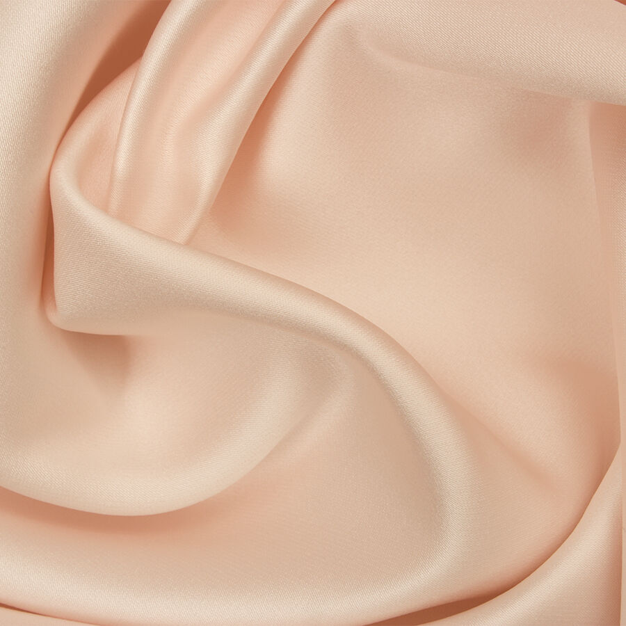 Pale Pink Double Faced Duchess Satin & Mikado