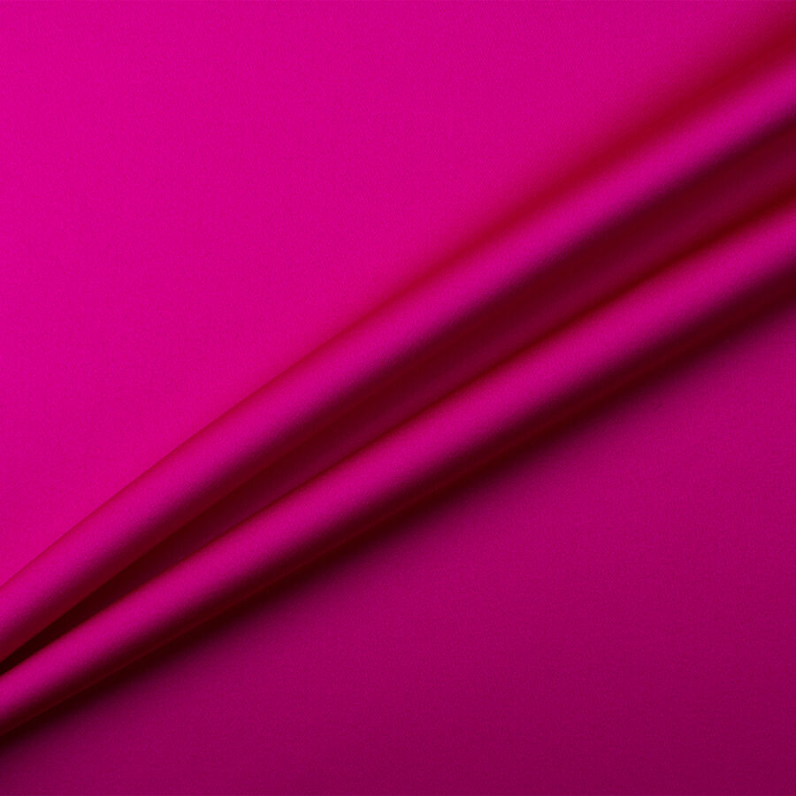 Fuchsia Double Faced Duchess Satin & Mikado