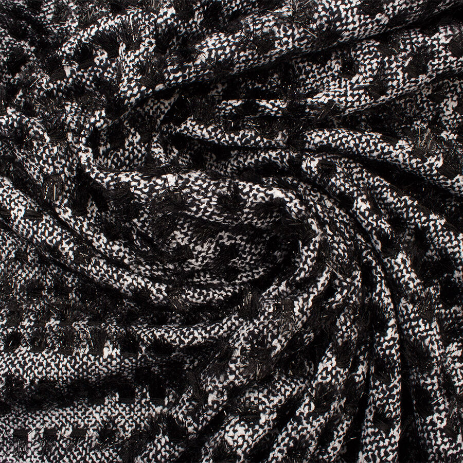 Monochrome Cotton Blend Bouclé