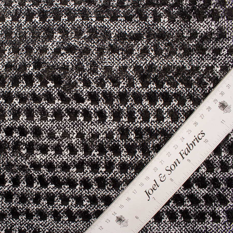 Monochrome Cotton Blend Bouclé