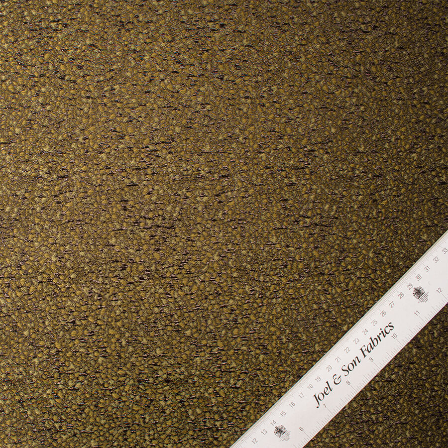 Olive Green Metallic Floral Cloqué