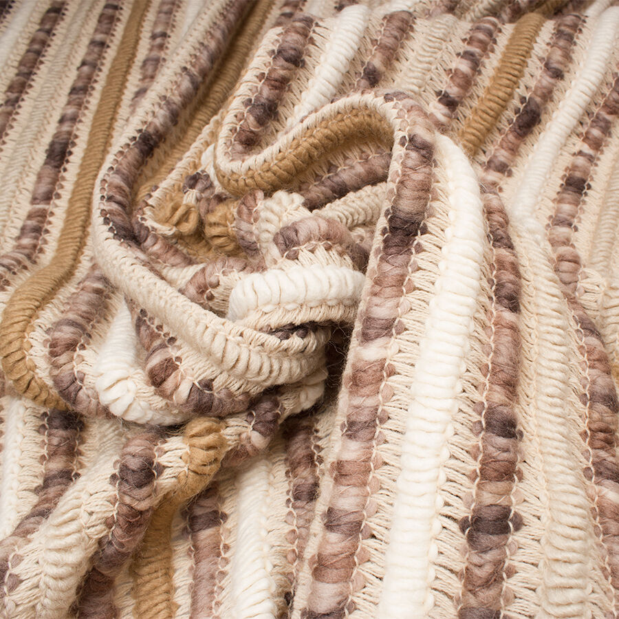 Beige Shaded Wool Blend Knit