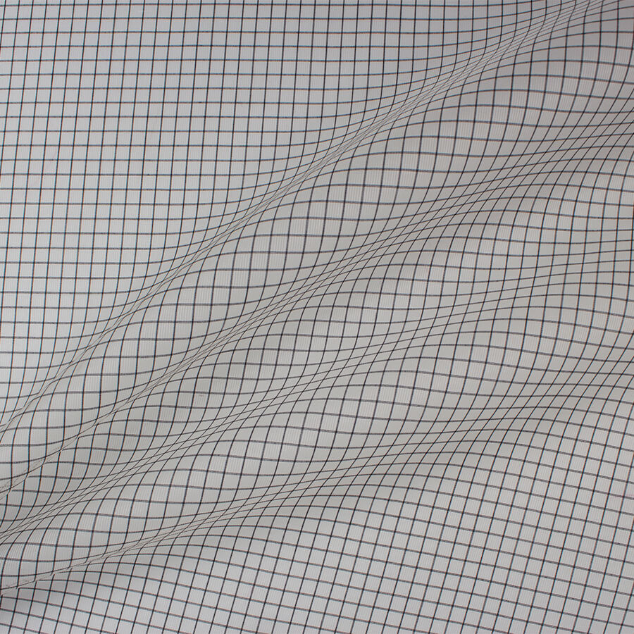 Light Grey Printed Silk Organza