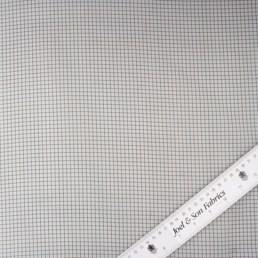 Grey Printed Silk Organza