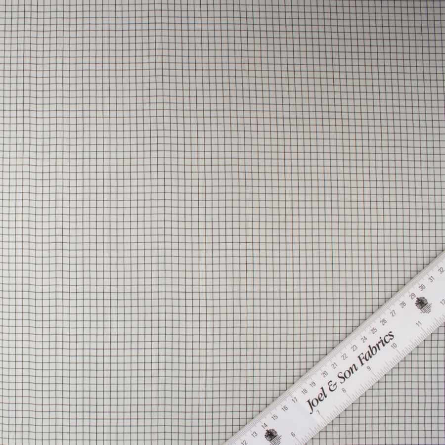 Monochrome Printed Silk Organza