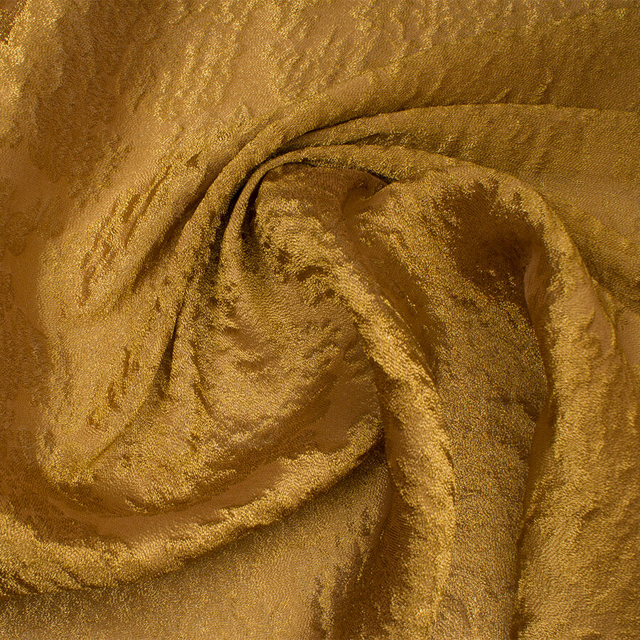 Dark Gold Crinkled Lamé