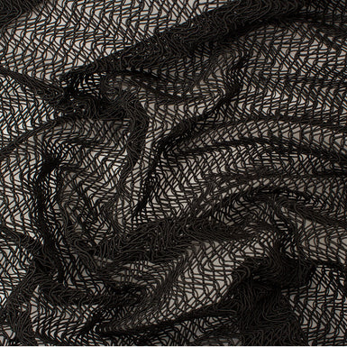 Black Woven Blended Cotton