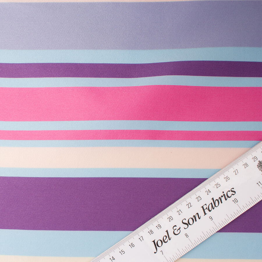 Pink/Blue/Purple Striped Mikado