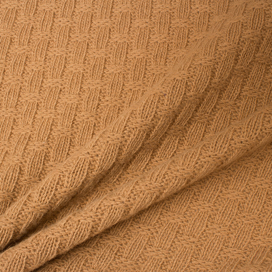 Caramel Cable Knit Wool