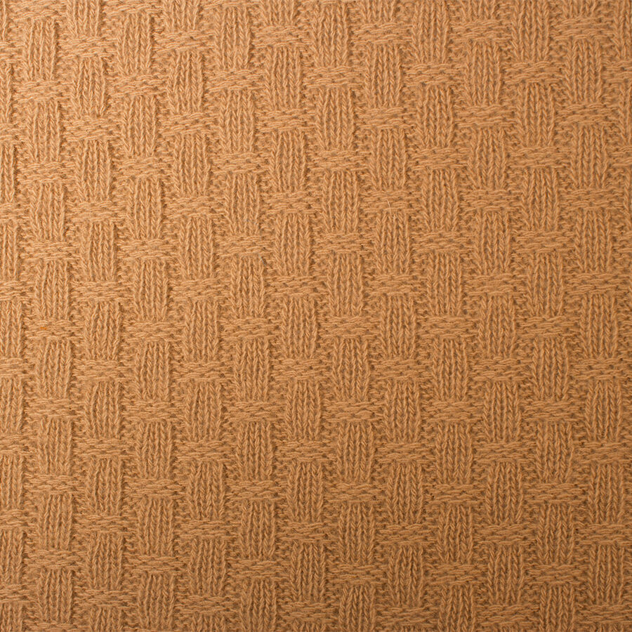 Caramel Cable Knit Wool