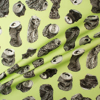 'Soda Can's Printed Green Cotton (A 2.25m Piece)
