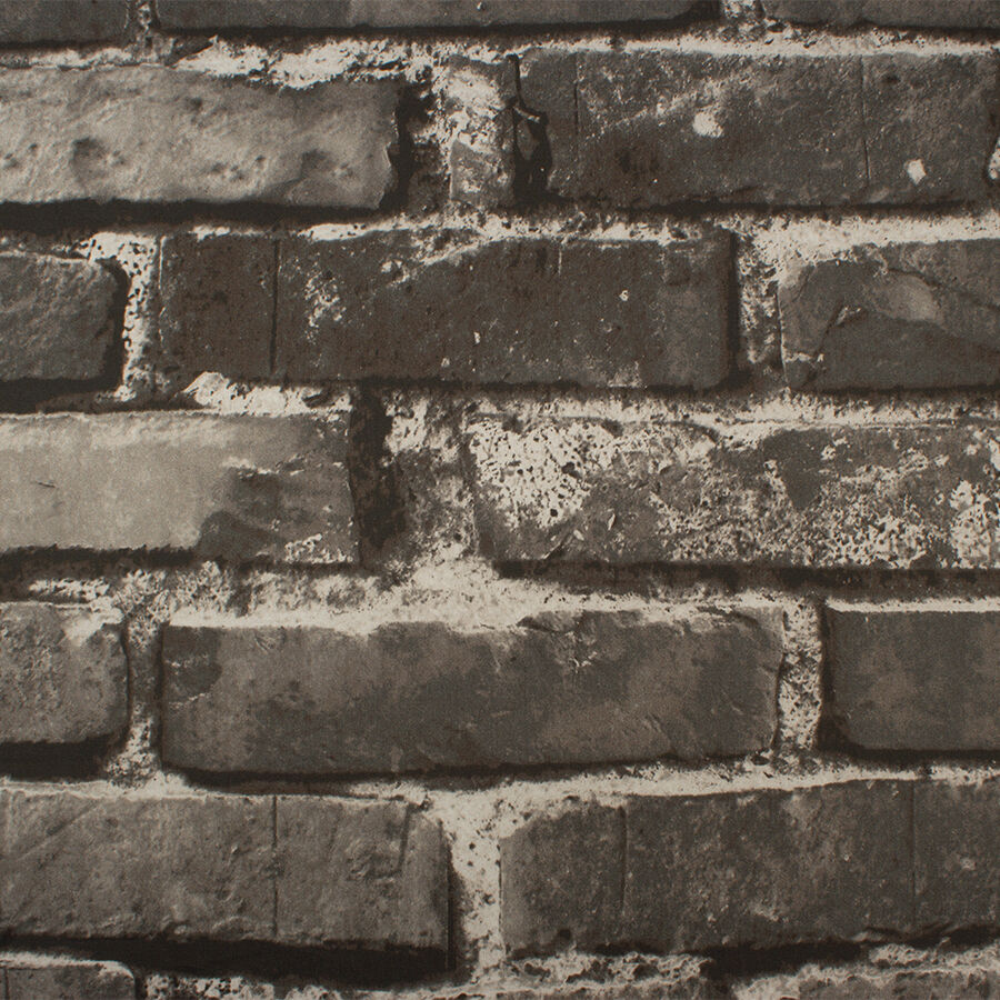 Grey 'Bricks' Printed Luxury Cotton
