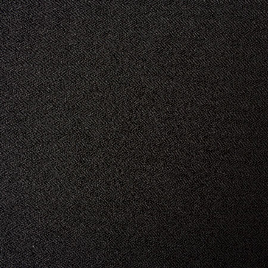 Black Herringbone Wool Blend