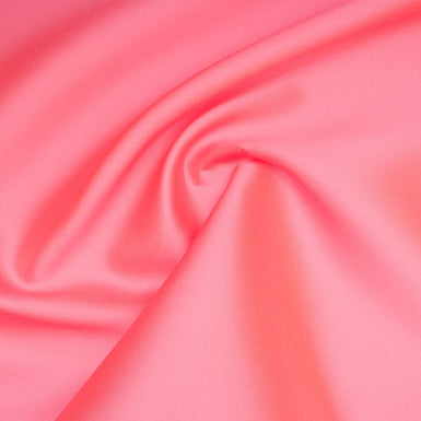 Fluorescent Pink Silk Blend Mikado
