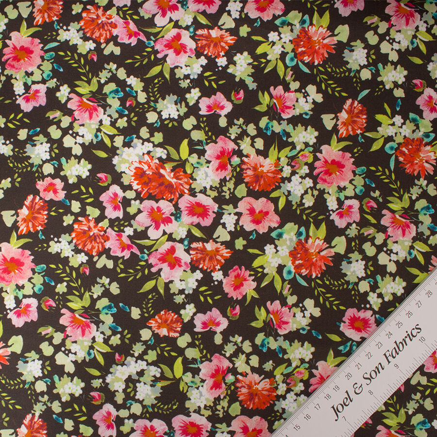 Red/Pink Floral Printed Luxury Cotton