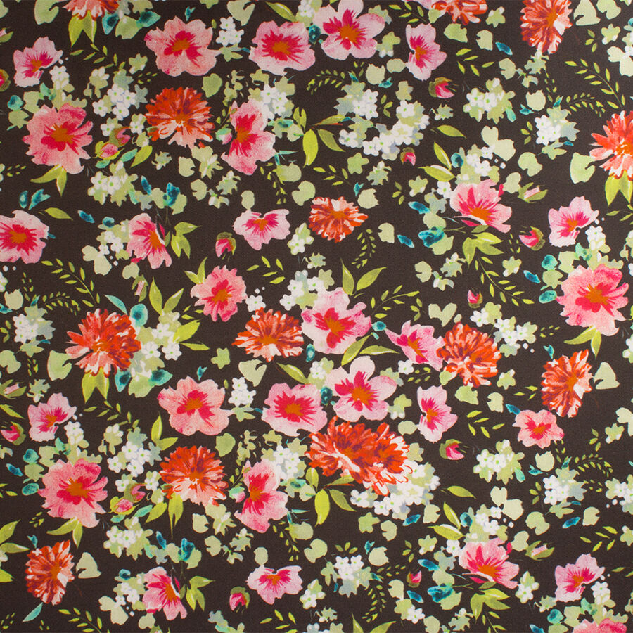 Red/Pink Floral Printed Luxury Cotton