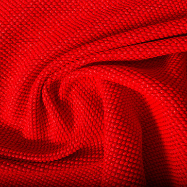Rich Red Cotton Blend Knit