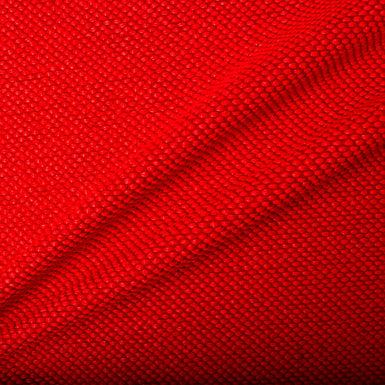 Rich Red Cotton Blend Knit